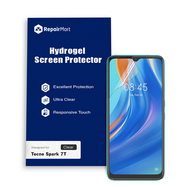 Tecno Spark 7T Compatible Premium Hydrogel Screen Protector With Full Coverage Ultra HD